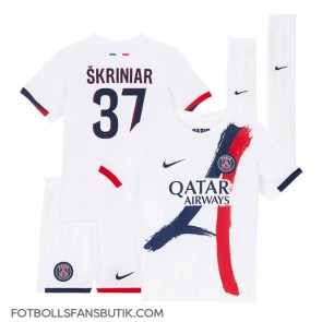 Paris Saint-Germain Milan Skriniar #37 Replika Bortatröja Barn 2024-25 Kortärmad (+ Korta byxor)